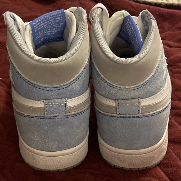 Size 5.5 VY Air Jordan‎ 555088-402  1 Retro OG High Hyper Royal Youth Suede Jump - Picture 6 of 16